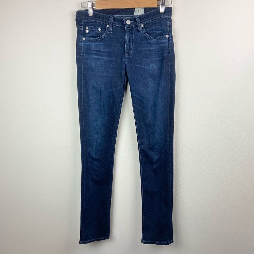 AG High-Rise Dark Wash Skinny Jeans